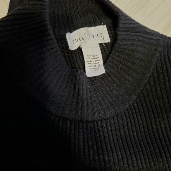 Full💗Tilt Black Knit Dress - Picture 4 of 4